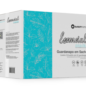 Essencial Snacks Napkins in Sachet - Box of 250 (20x20 cm)