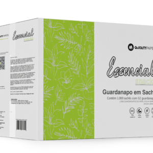 Essencial Snacks Napkins in Sachet - Box of 1,000 (20.5x28 cm)